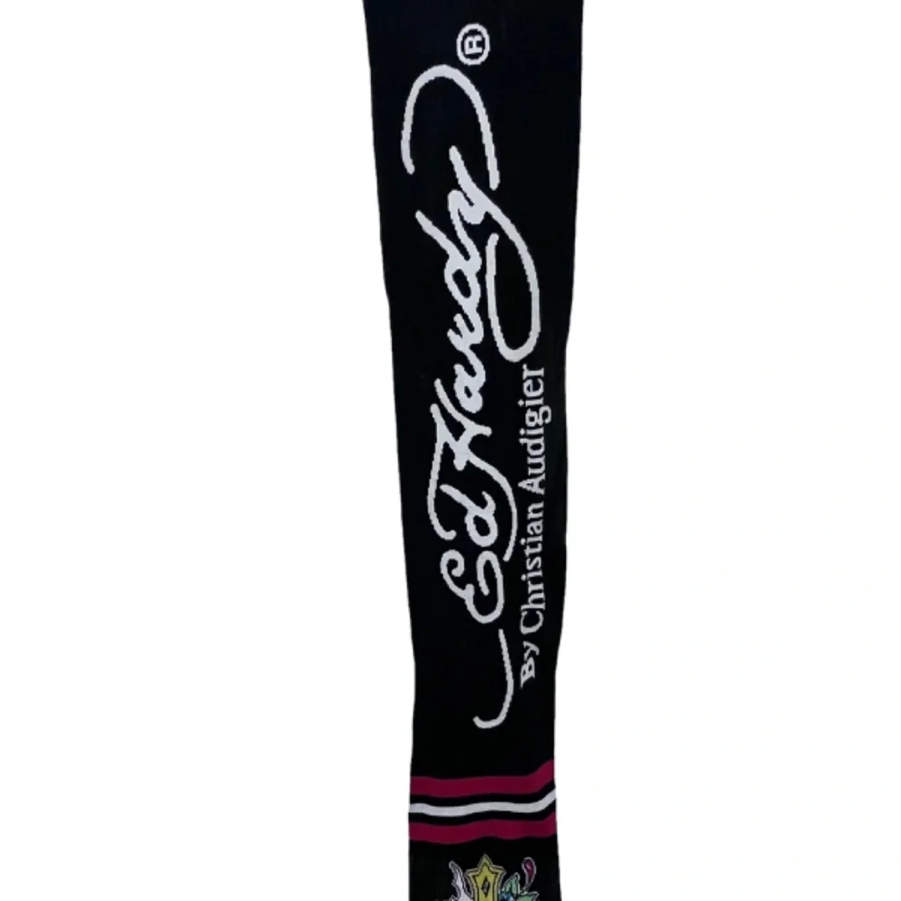 Ed Hardy Christian Audigier Cross Long Fringed Scraf